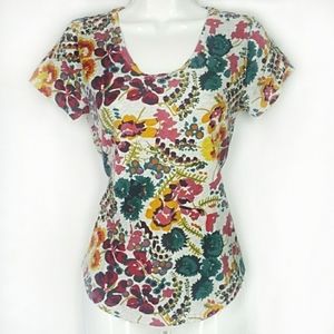 Loft shirt, floral top, size XSmall, floral T-shirt.
